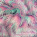 Custom Luxury tie dye Long Pile Fake Fur